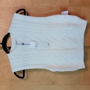 Girls Molly Bracken Off White Sweater Vest
